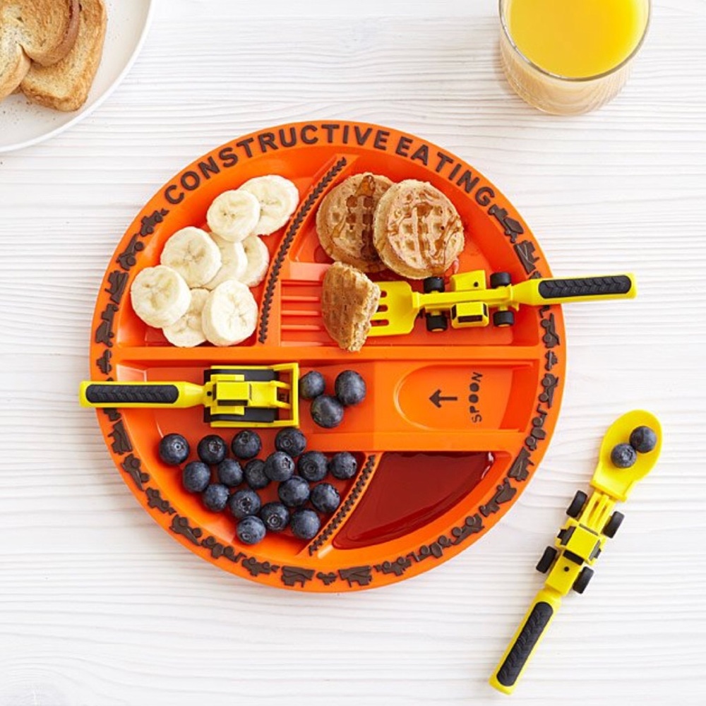 Constructive Eating Plate and Placemat
